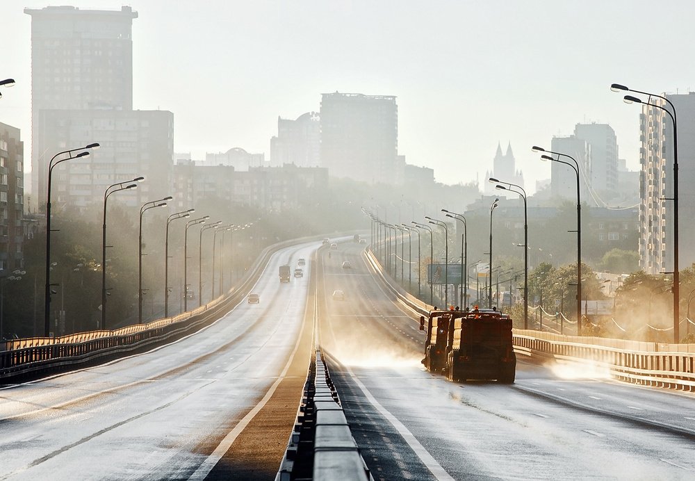 Утро воскресного летнего дня в Москве.