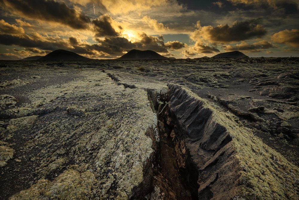 Volcanic land