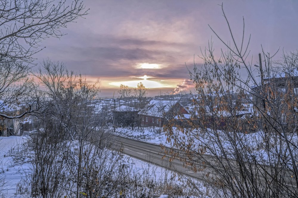 угасает зимний день...