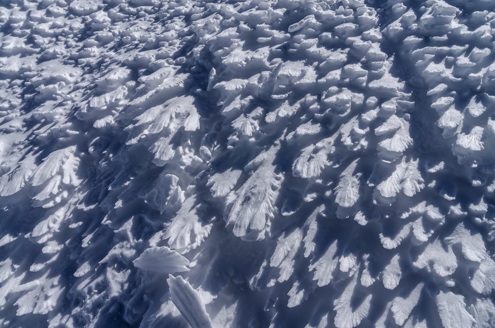 Snow feathers