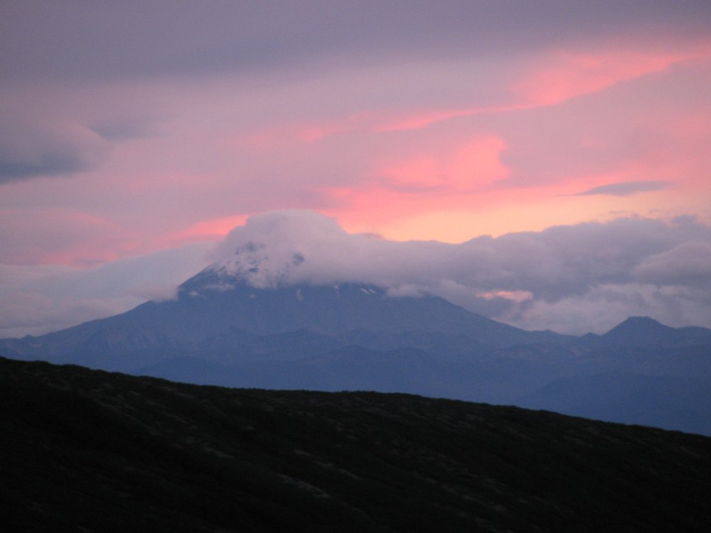 Закат над вулканом