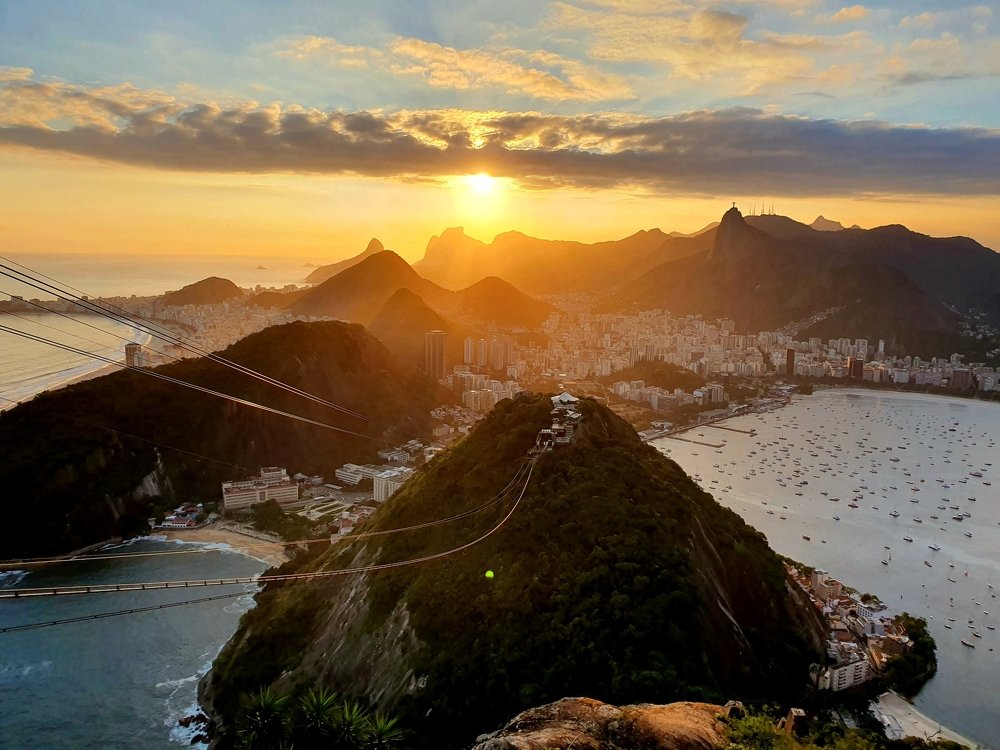 Закат в Рио-де-Жанейро