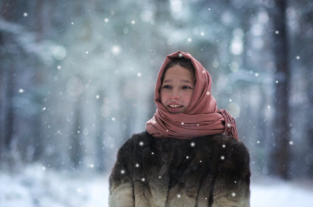 Зимой  в лесу