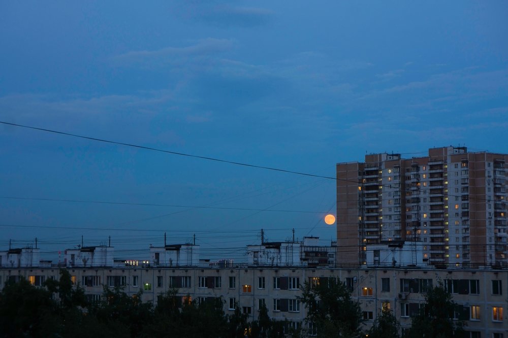 Не успела спрятаться за дом