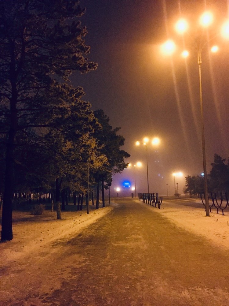 Зимний вечер.