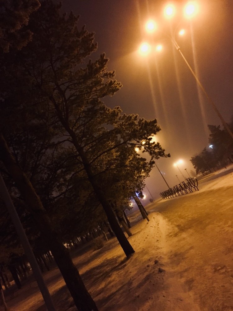 Зимний вечер.