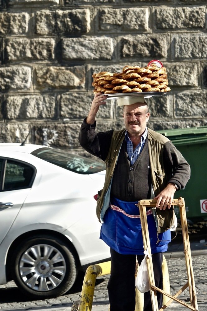 Торговец бубликами