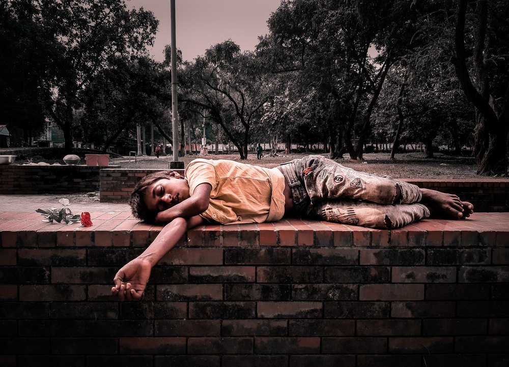 Sleeping citizen of Dhaka