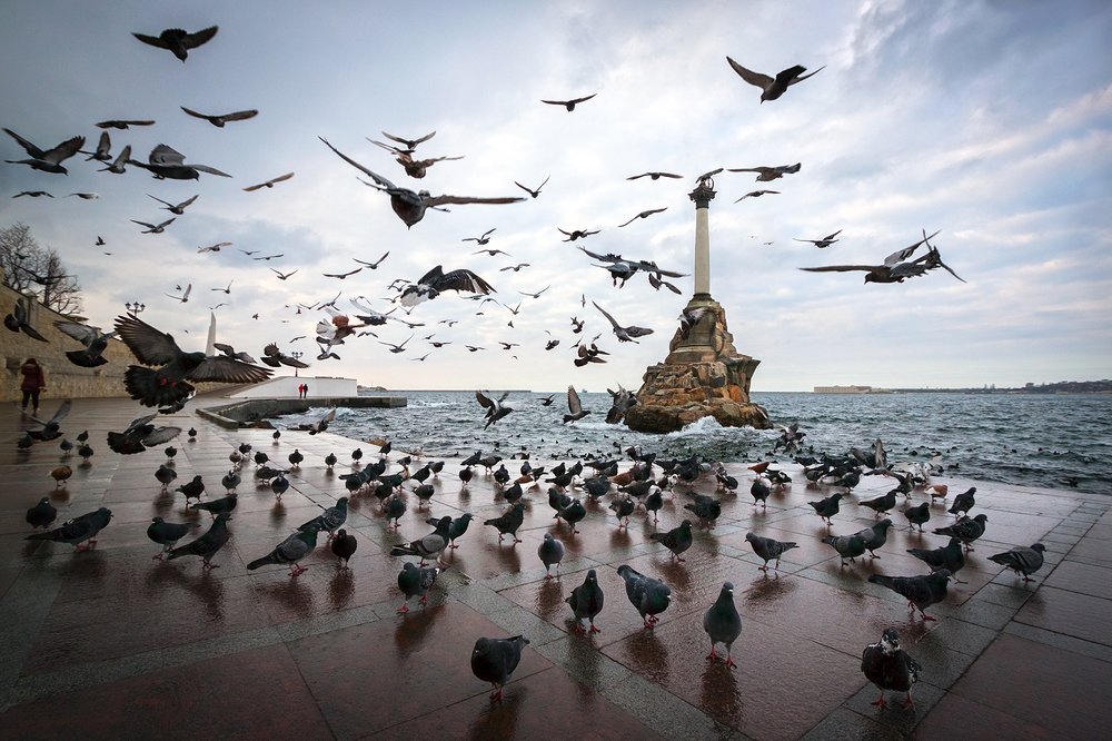 Севастополь.Памятник затопленным кораблям.