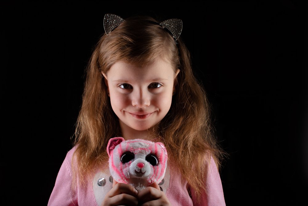 Портрет девочки с игрушкой