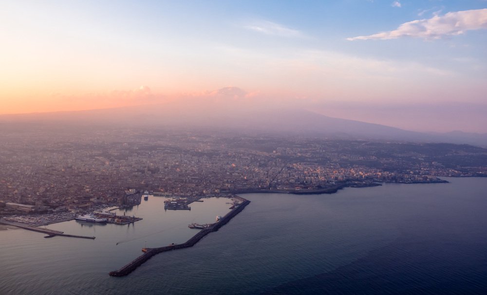 Закат над Катанией