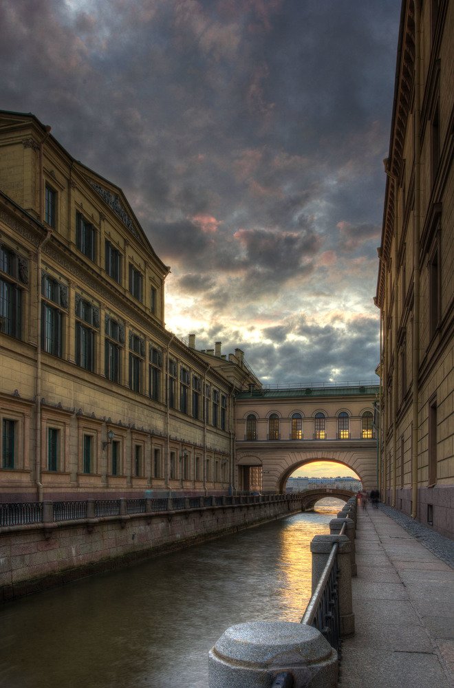 Sunset in Sankt-Petersburg