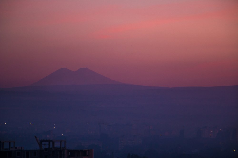 Эльбрус в закате