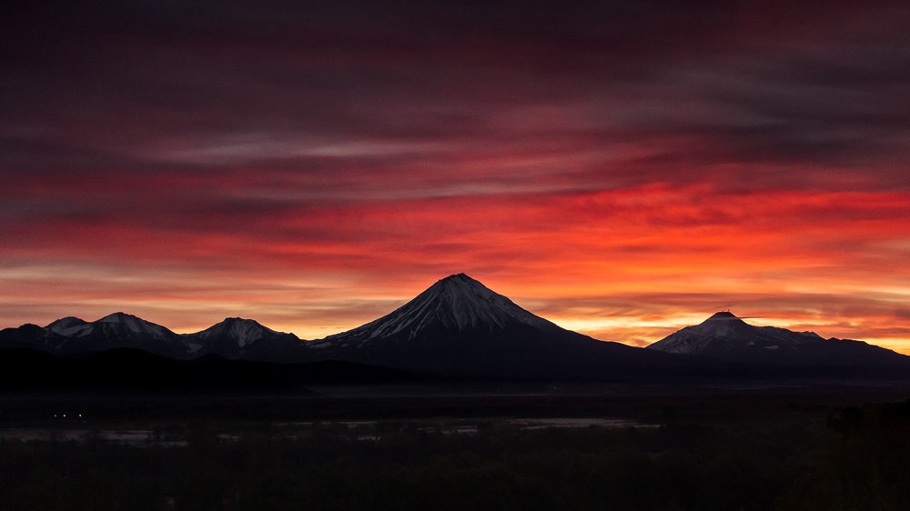 "Домашние" вулканы на рассвете