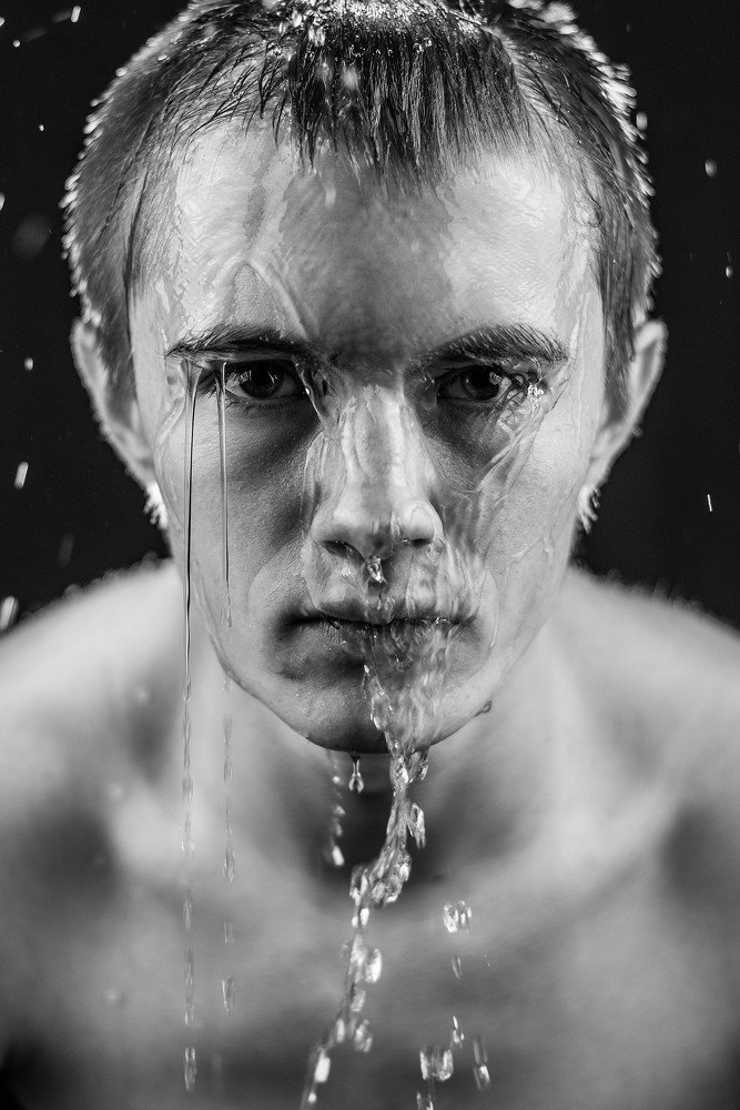 Водопад на лице