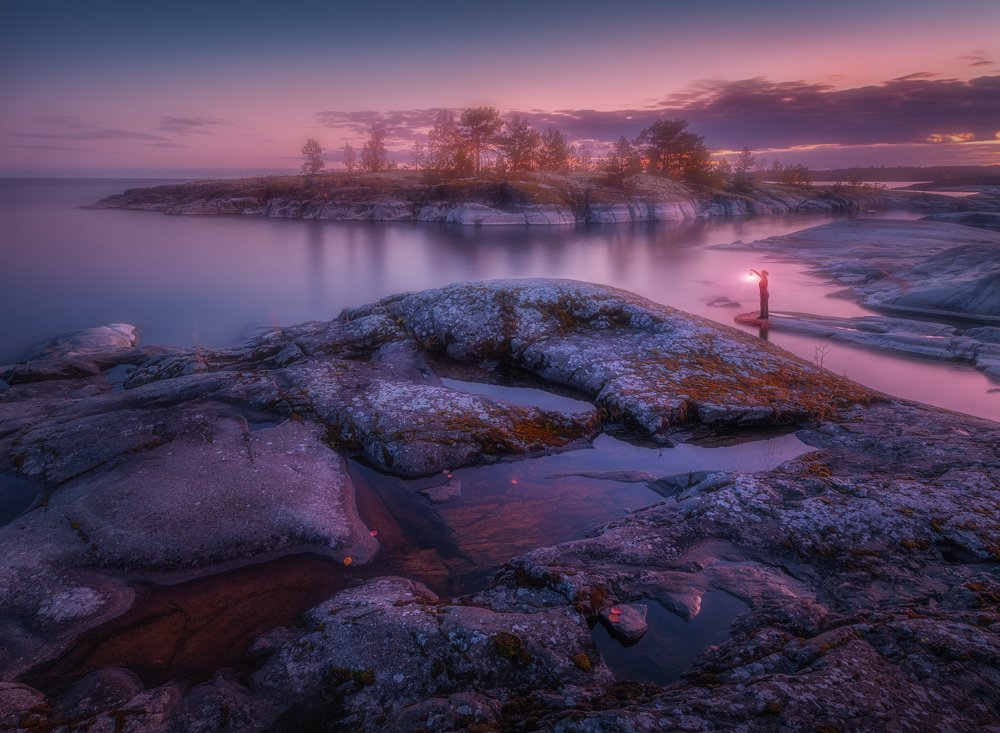 Осенний вечер на Ладоге.