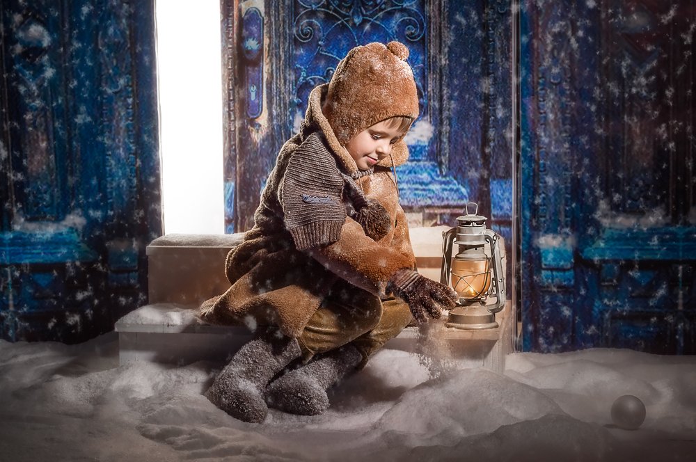 На крылечке