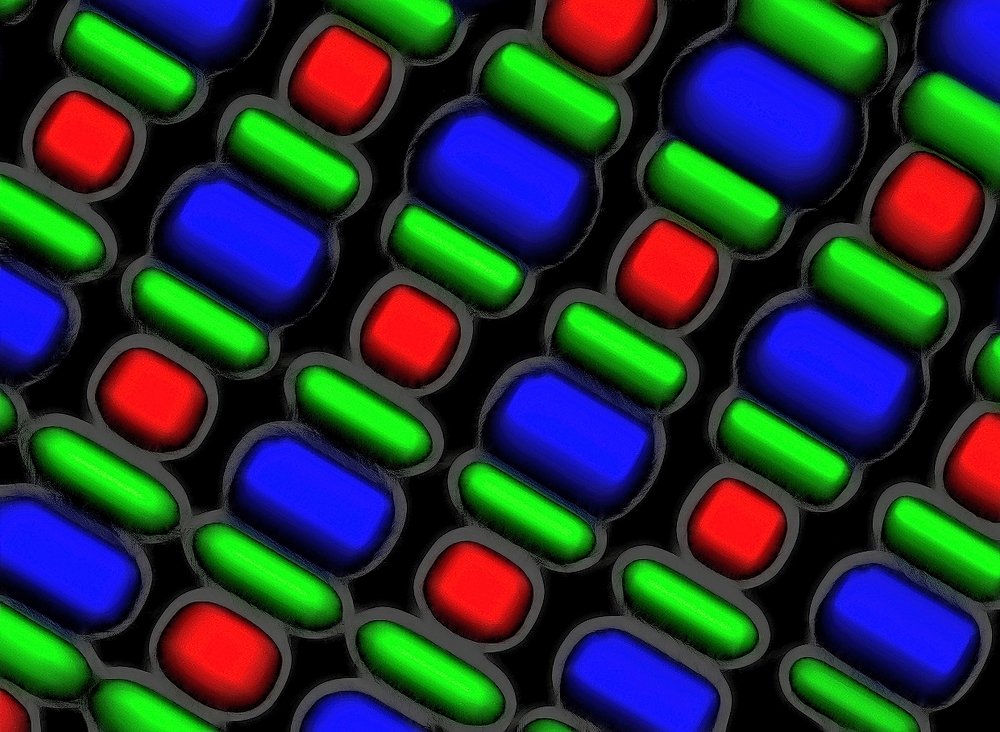 Super amoled под микроскопом