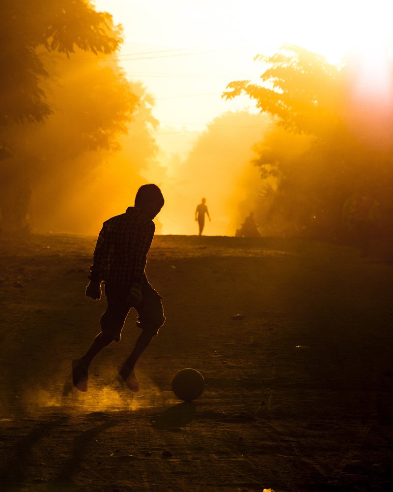 Play in the golden light