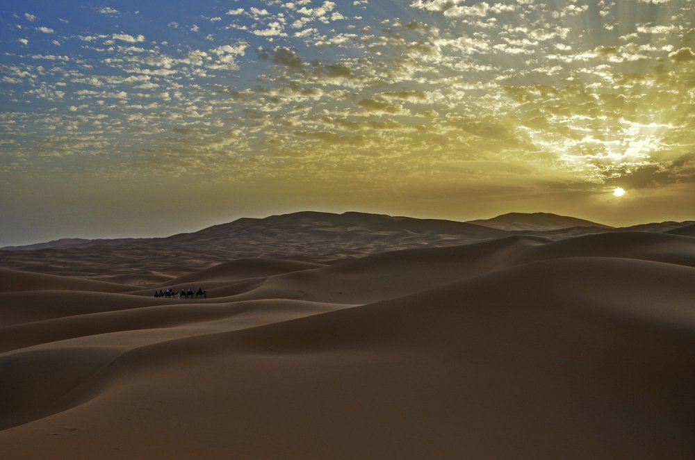 Amanecer en  el desierto