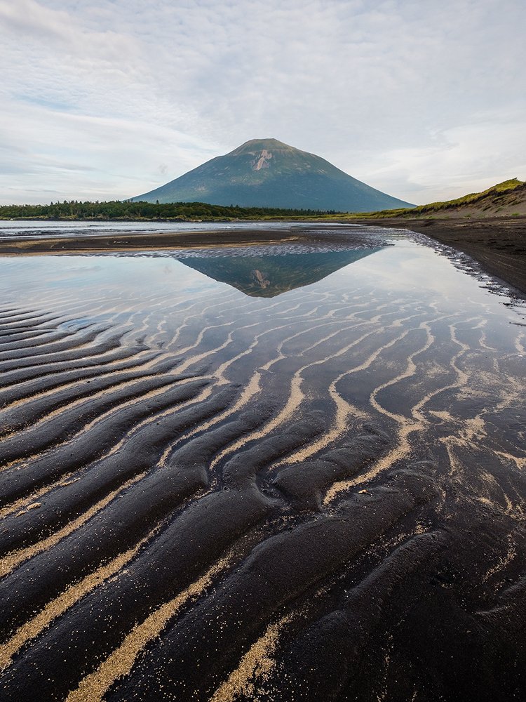 Black Sand of Atsonupuri Volcano