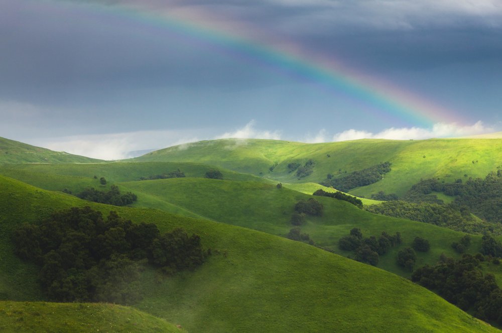 Радуга на перевале Гумбаши