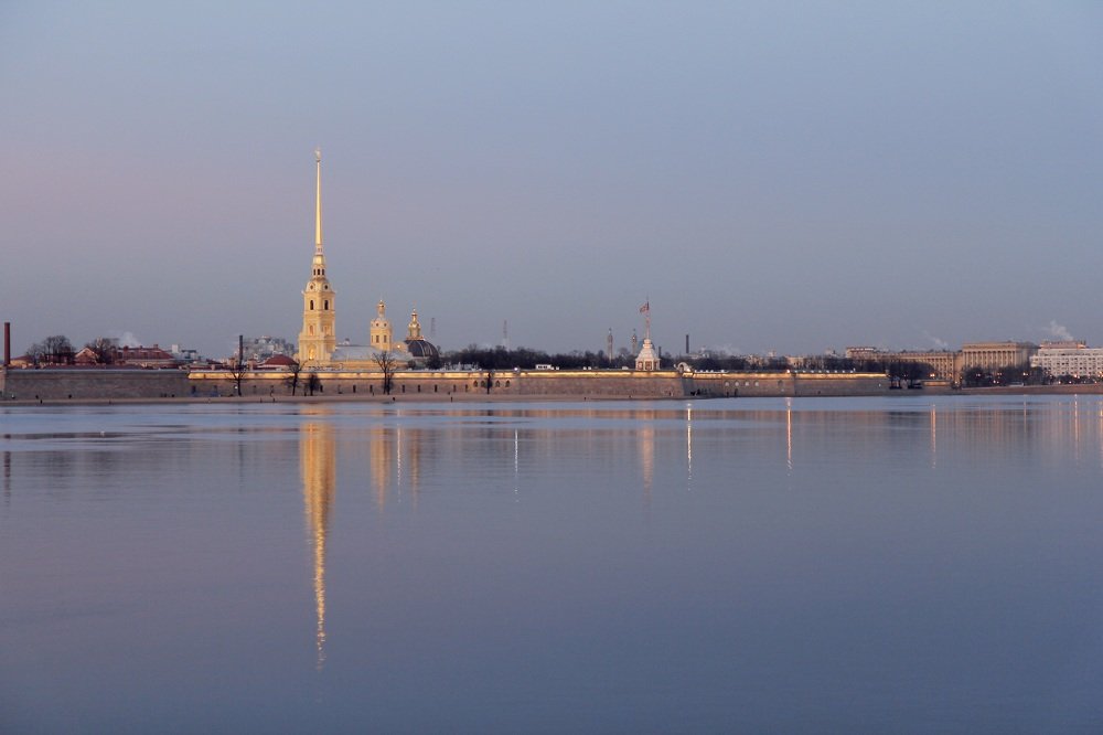 Watercolour evening in St.Petersburg