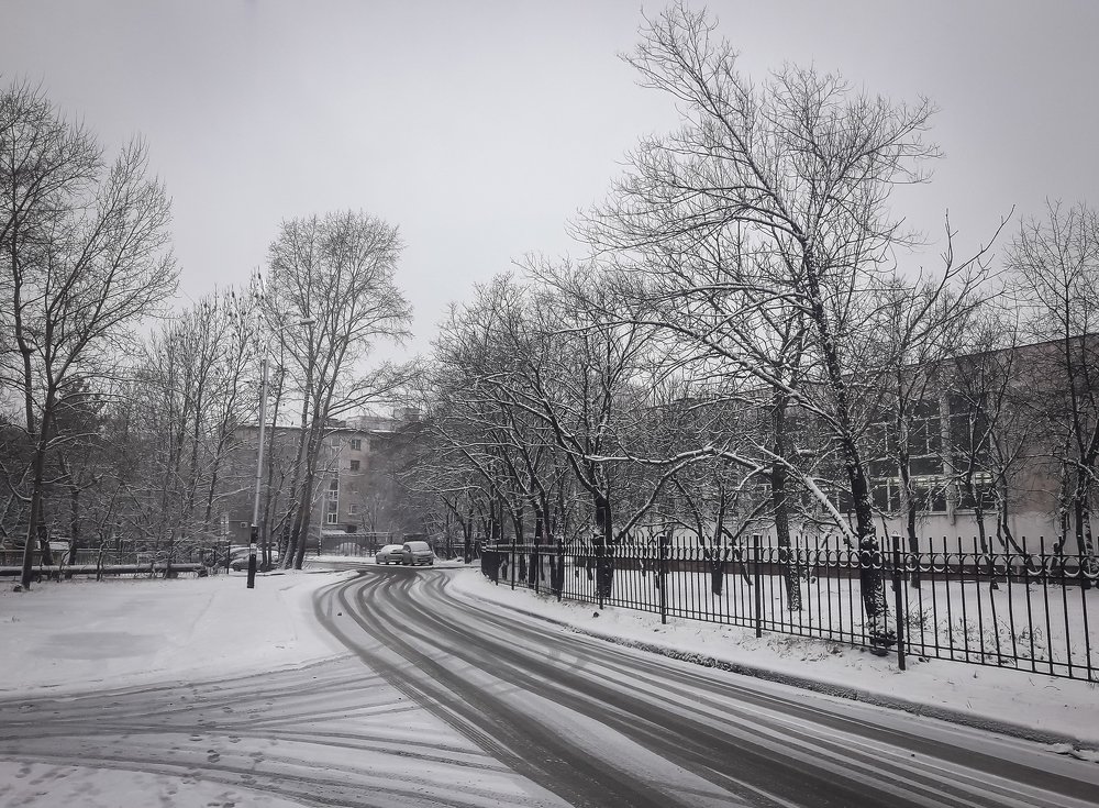 Снежное утро