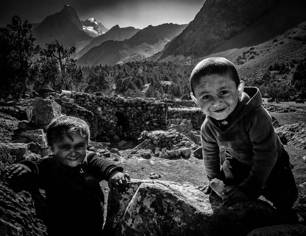 Детство в горах. Таджикистан.