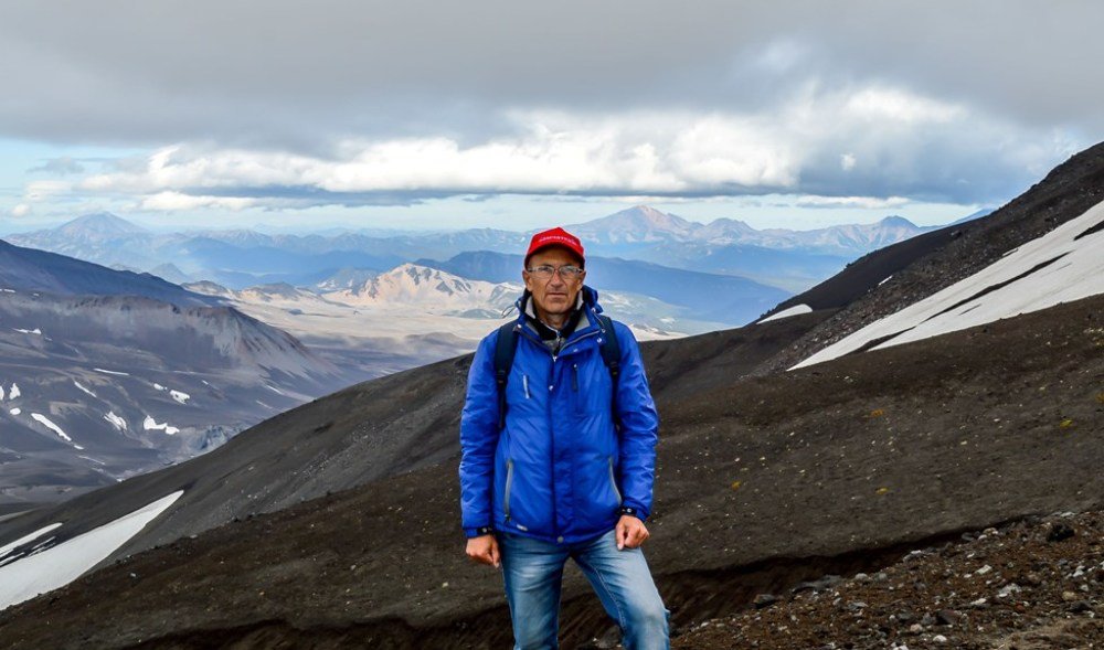 На Авачинском вулкане.