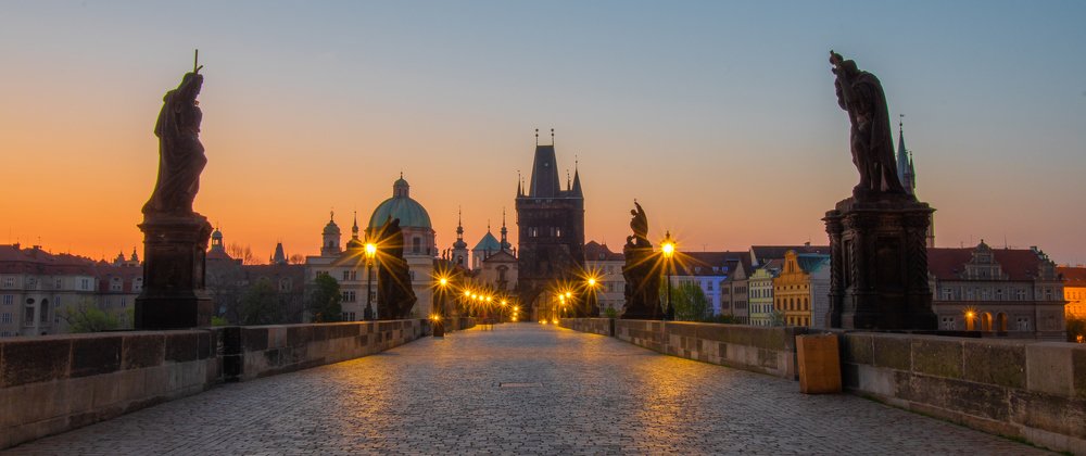 Sunrise  on Charles Bridge