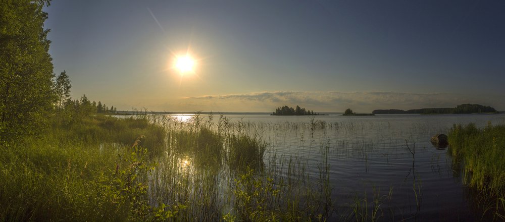 Утро на озере