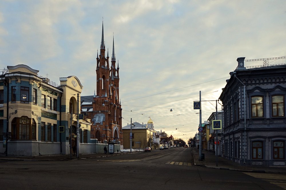 Самара декабрьским вечером.