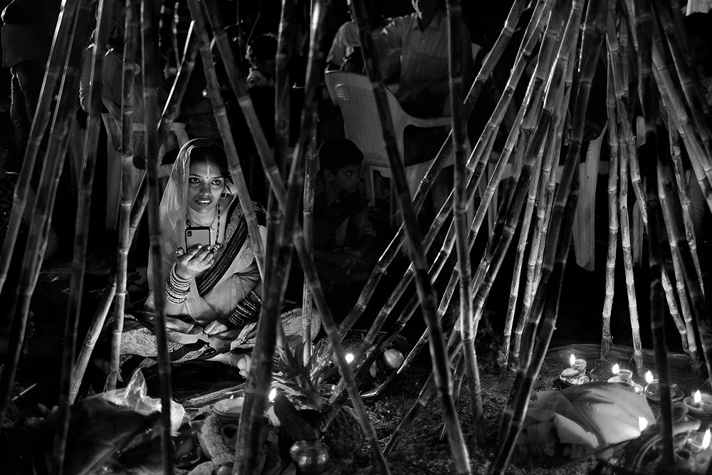 A lady with lovely blush