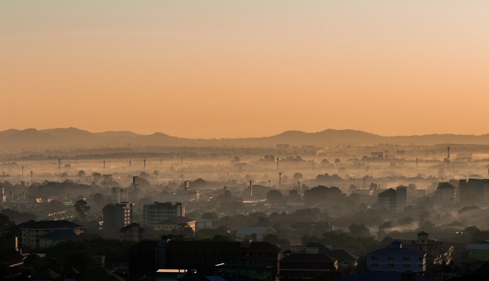 Город в тумане