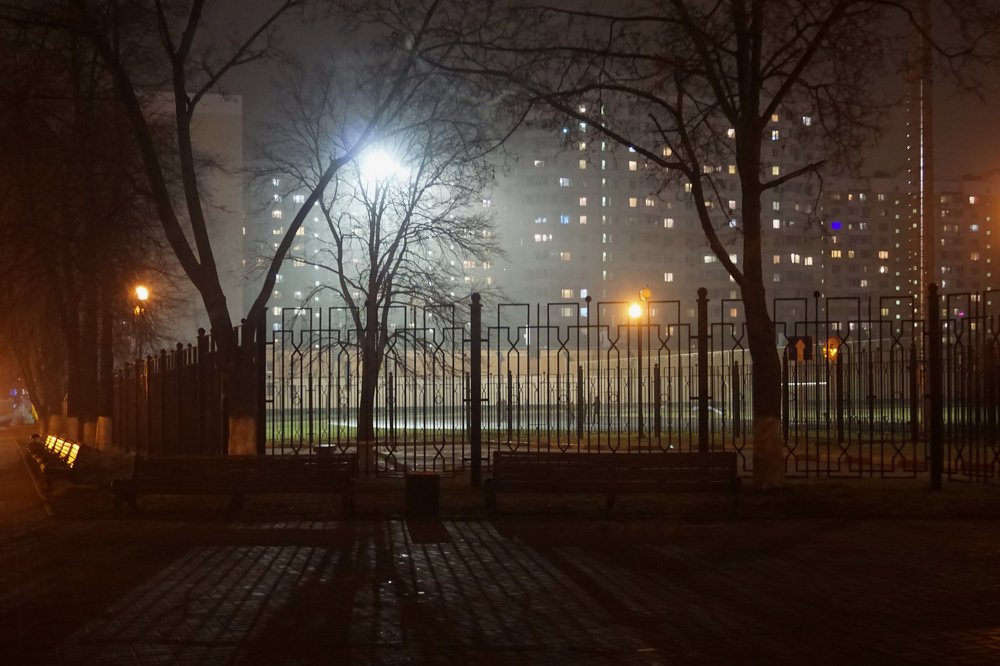 Балашиха ночью