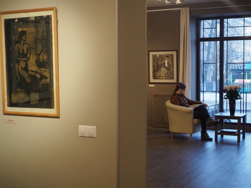 На выставке