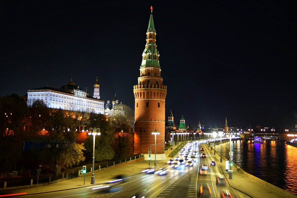 Moscow in the night