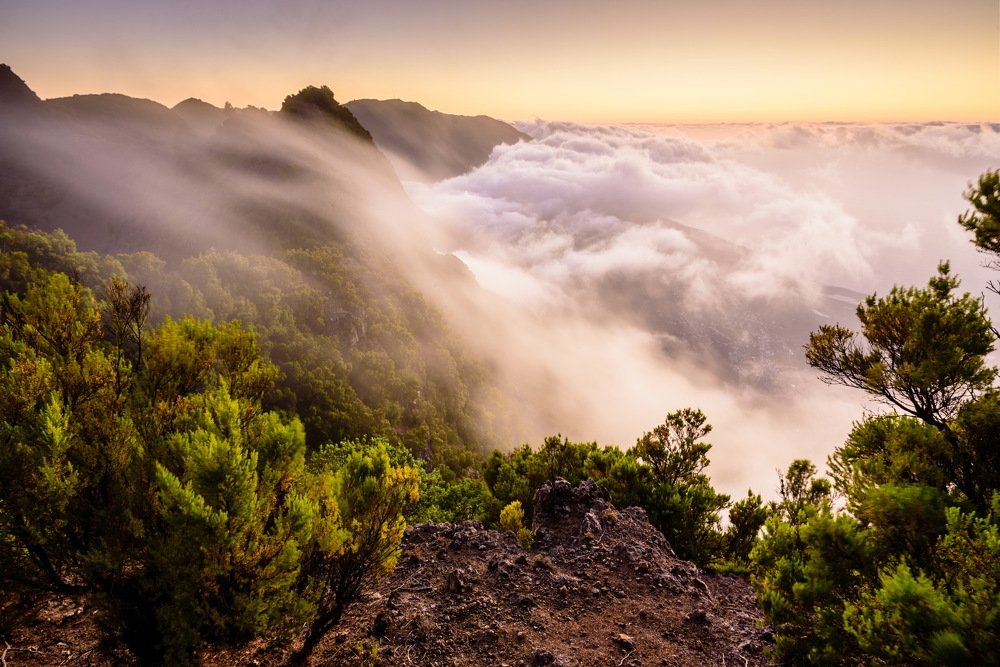 On the edge of a volcano