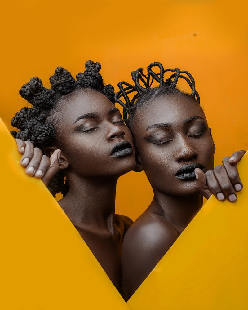 La beauté authentique de la femme noir