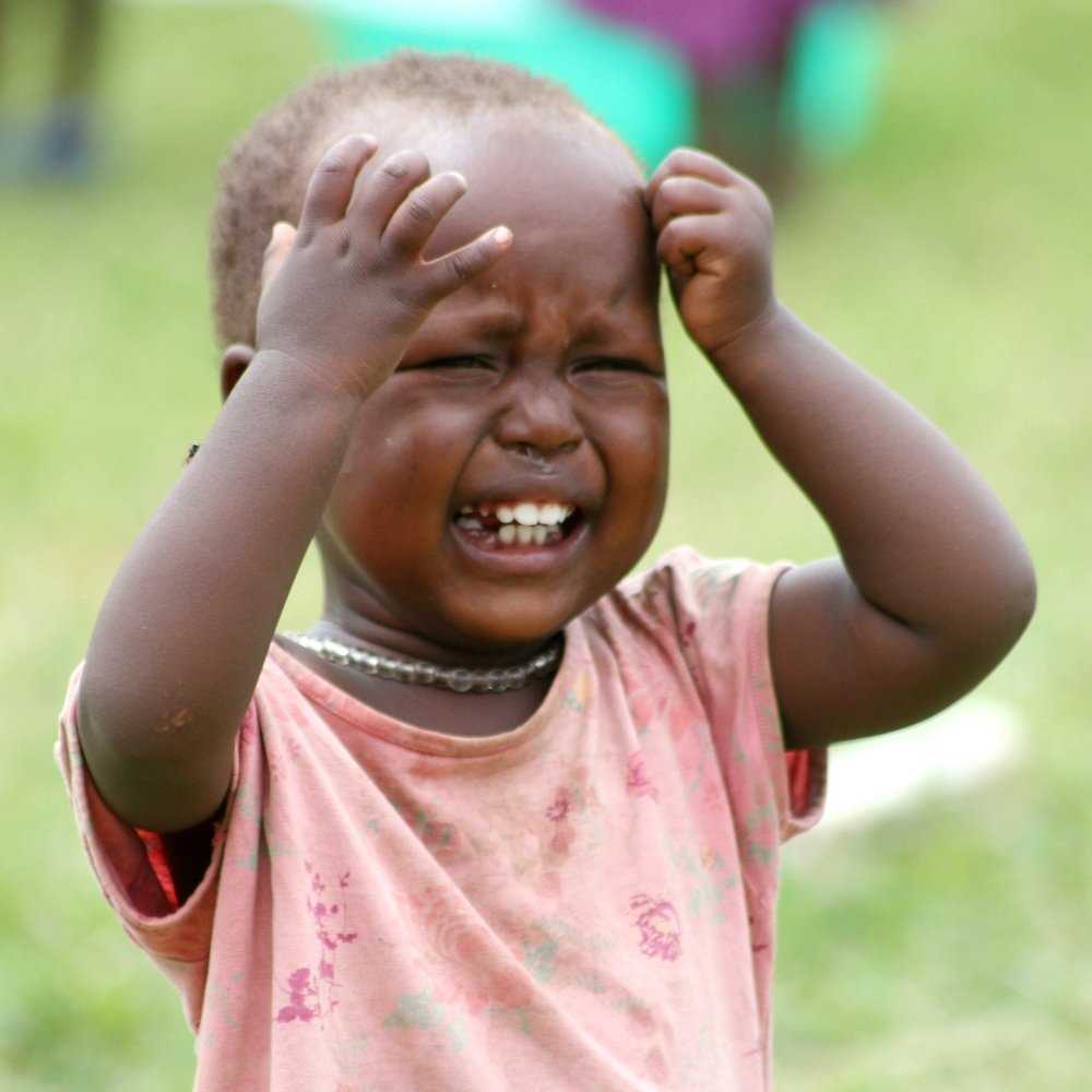 A Crying Maasai Boy.