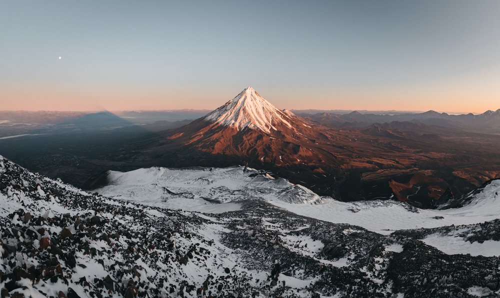 Корякская сопка на рассвете.