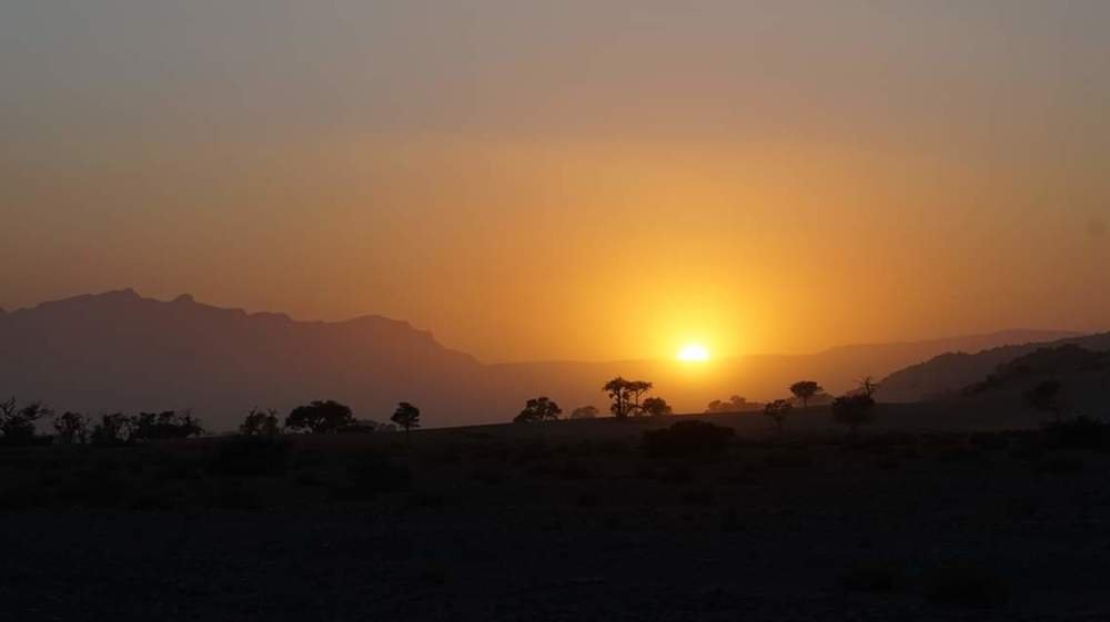Sunset at sossusvlei