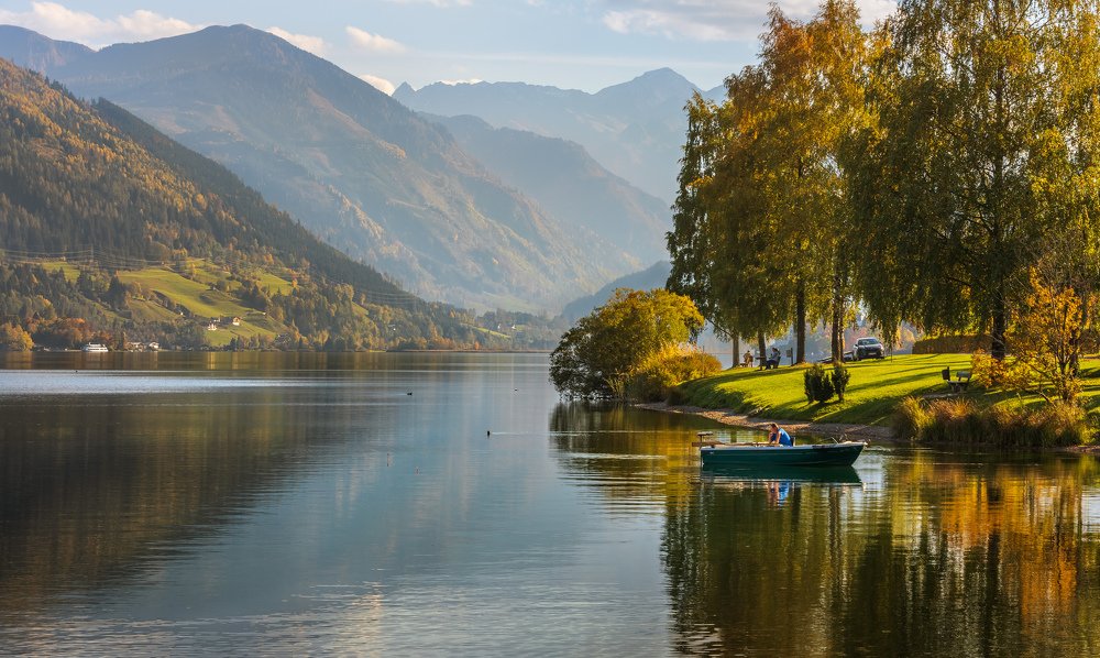 АВСТРИЯ. ГОРНОЕ ОЗЕРО ЦЕЛЬ АМ ЗЕЕ.