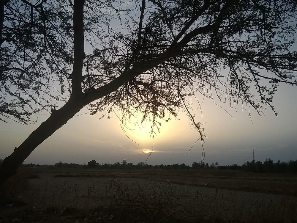 Couché du soleil au à Ouaga