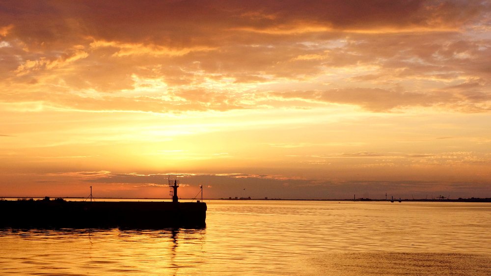 Sunrise on the Gulf of Finland