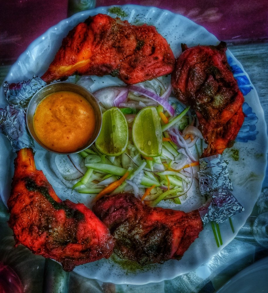 Let have a roasted chicken in a winter night..