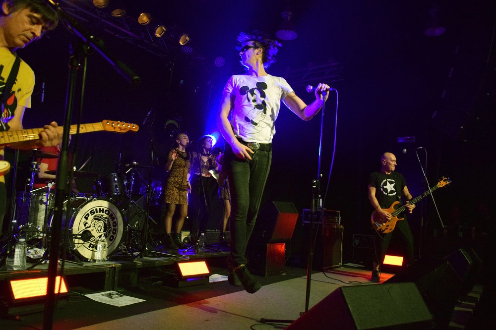 Croatian rock band Psihomodo Pop playing in Belgrade