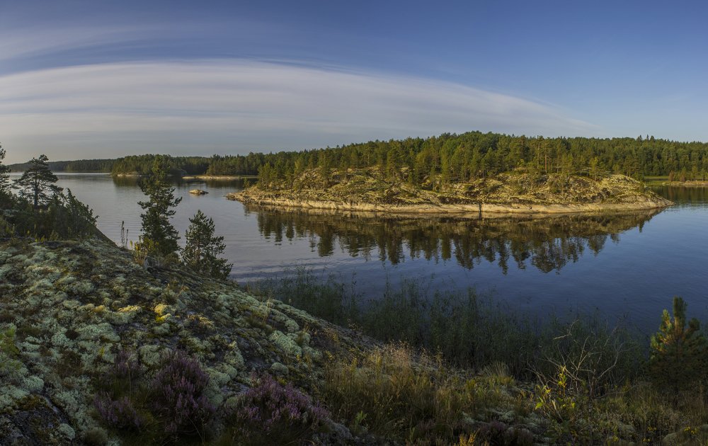 Штиль в Ладожских шхерах