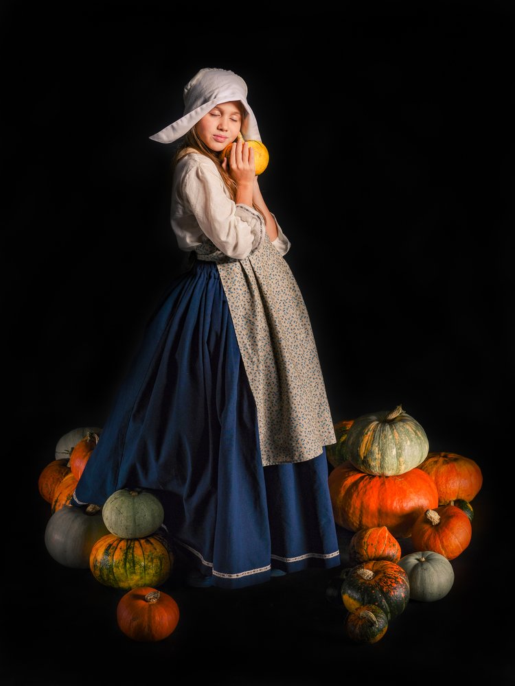 Девочка с тыквой
